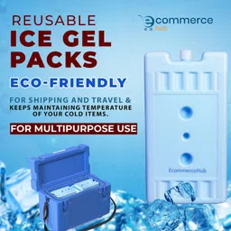 ecommercehub 1 L Plastic Ice Cooler Chilled Pack,Ice Pack For Multipurpose Use, Cold Water Bag,Ice Bucket Ice Bucket image 2