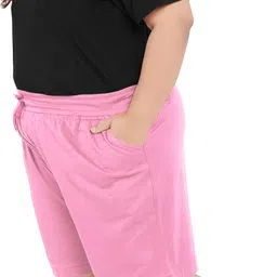 elite soul Pack of 3 Solid Women Multicolor Casual Shorts image 4