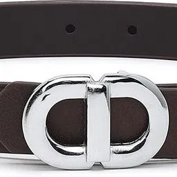 crusset Women Casual Brown Artificial Leather Reversible Belt-picture-10