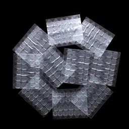 el syco 10 Sheets Waterprof Breathable Jely Double Sided Adhesive Tab Nail Glue 240 PICE image 2