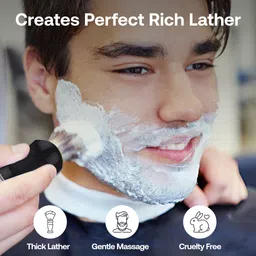 rubab men Softfor Men |Panther Edition| Luxury Shave Experience Shaving Brush image 2