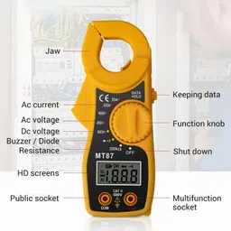 a&s toolshop MT87 Digital Clamp Meter DC/AC Multimeter Eletric Digital Multimeter image 4