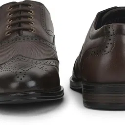 liberty Fortune HOL-125E Lacing Formal Shoes | Synthetic Lace-Up Wedding & Office Wear Brogues For Men image 3