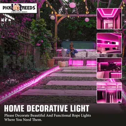 pick ur needs 1200 LEDs 5 m Pink Steady Strip Rice Lights image 5