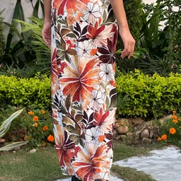 tandul Women Floral Print Flared Multicolor Skirt image 4