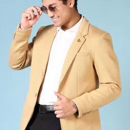 v-mart Men Solid Single Breasted Casual, Festive, Party, Formal Blazer image 3