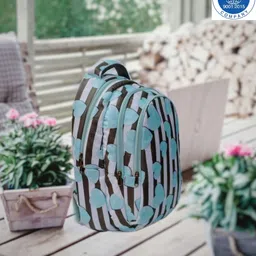 bibo Large 35 L Backpack Medium 35 L HART PRINT School college bag for Girls Light Weight Casual backpack image 3