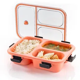 tanisha creations 3 Compartment plastic Insulated Lunch Boxes for Office 3 Containers Lunch Box image 5