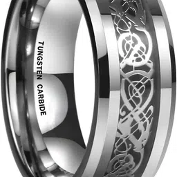 shopping dust Stainless Steel Platinum Plated Ring-picture-22