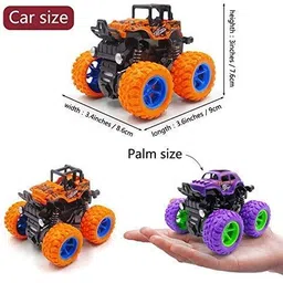 shalafi Manual Off-Road Vehicle Stunt Car Stunt car Mini Monster Truck+Plastic Ball image 2