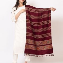 HouseOfCommon Viscose Self Design Women Shawl-image-94