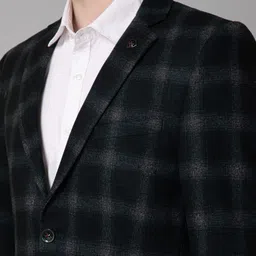 cantabil Men Checkered Single Breasted Casual Blazer image 5