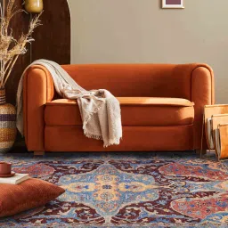 obeetee Red Persian Woolen Blend 6 x 9 Feet Hand Tufted Carpet image 1