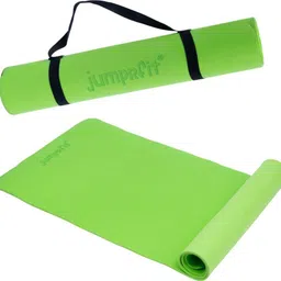EVA Yoga Mat For Men and Women, Exercise & Gym Mat With Strap Anti Skid Yoga Mat Green 6 mm Yoga Mat-image-42