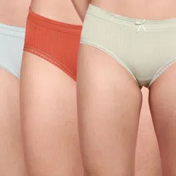 wincly fashion Pack of 3 Women Hipster Multicolor Panty-picture-12