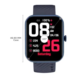 noise ColorFit Victor Smartwatch with Bluetooth Calling (46.9mm TFT LCD Display, IP68 Waterproof, Midnight Blue Strap) image 3