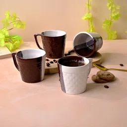 storepedia Pack of 12 Ceramic Fish Scaled Ceramic Tea Cups Set of 6 - 150ml Cups & Mugs for Home & Kitchen image 2