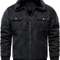 blaq ash Men Solid Bomber Jacket-picture-34