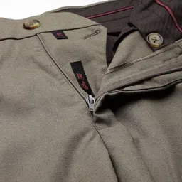 raymond Men Slim Fit Brown Polyester Trousers image 5