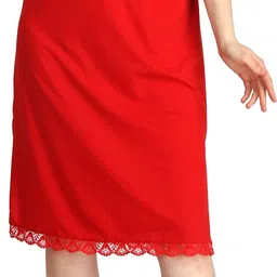 splash Women Solid Straight Red Skirt-picture-24