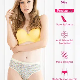 lux cozi Pack of 4 Women Hipster Multicolor Panty image 4