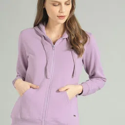 roadster Women Full Sleeve Solid Hooded Sweatshirt-picture-36