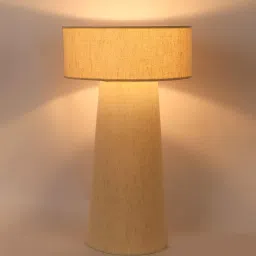 sapphire Fabric Iron & Cloth Table Lamp With Shade image 4