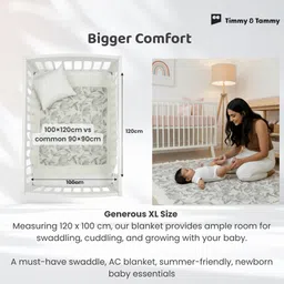 timmy & tammy Floral Crib Dohar for Mild Winter image 3