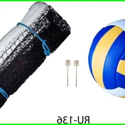 zxxxt md_Kit_Classic Volleyball With 2 Needle and Net Nylon DP-136 Volleyball Kit-picture-14