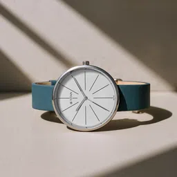 Titan Stackables White Dial Blue Leather Strap Analog Watch - For Women 2718SL01F-picture-10