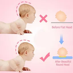 babedesk Microfibre Baby Pillow Pack of 2 Smiley image 2