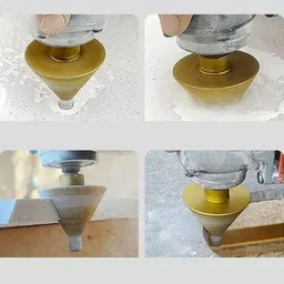 helmik 38mm Diamond Brazing Chamfer Drill Bits Hole For Tile Marble Granite Stone Lever Tool image 5