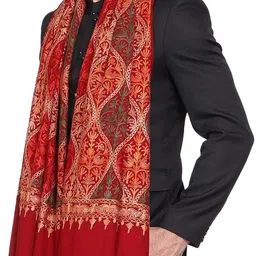 Kashmiri queen Wool Self Design Men Shawl image 3
