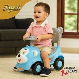 Dash Monkey Ride-On Car with Backrest & Under-Seat Storage for 1–3 Years Kids Rideons & Wagons Non Battery Operated Ride On-image-6