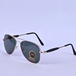 zh lockup UV Protection, Gradient, Toughened Glass Lens Aviator, Rectangular Sunglasses (55) image 4