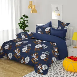 flipkart smartbuy 180 TC Cotton Double Printed Flat Bedsheet image 3