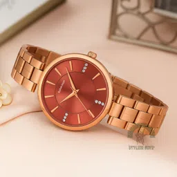 stylish guys watch for women, Trending Women Watch EXA283 Analog Watch - For Women WATCH FOR WOMEN BROWN EXA283 image 5