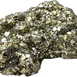 gemvastu Pyrite Cluster Rough Stone for Reiki Healing, Vastu Correction Regular Asymmetrical Crystal Stone image 2