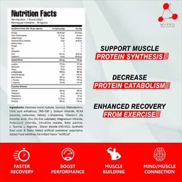 mypro sport nutrition New instant energy drink powder (1gm citrulin malate,250mg bcaas) Energy Drink image 4