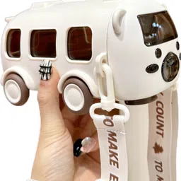 mhax 500ML Cute Cartoon Bus Car Water Bottle New Baby Outdoor Portable Large 500 ml Water Bottle image 1