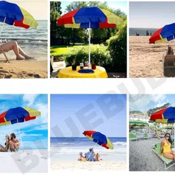 easy life Outdoor Garden Umbrella Without Stand 40inch/7ft for Hotels And Restaurent Umbrella image 5