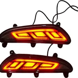 pitzone Rear Bumper Reflector LED Compatible for Hyundai Elite (2015 - 2017) - Set of 2 Car Reflector Light-picture-46