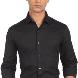 arrow Men Slim Fit Solid Spread Collar Formal Shirt-picture-10