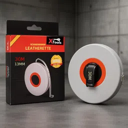 xtools 30M | 100ft Fibreglass Tape, 13mm, Leatherette Grip, ABS Unbreakable Case Measurement Tape image 4