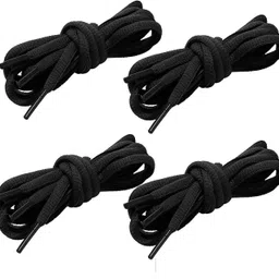 zeepzpone Shoe laces Wide for Athletic Running Sneakers ( Black Owal set of 6) Shoe Lace-picture-11