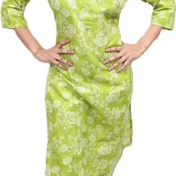 Women Printed Cotton Blend Ethnic Dress-image-12