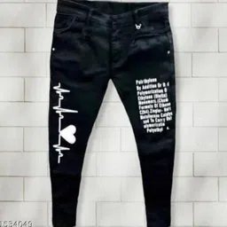 gammer Men Jogger Fit Mid Rise Black Jeans-picture-22