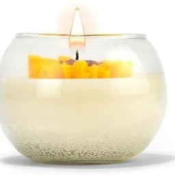 rajasvi decor llp Long-Lasting Aromatherapy Candle (Elegant U-Shaped Peony Scented Candle Jar Candle image 3