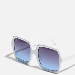 HAUTE SAUCE by Campus Sutra Women Mirrored Lens Oversized Sunglasses with Polarised Lens image 5