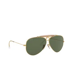 Ray-Ban Unisex Green Lens & Gold-Toned Aviator UV Protected Lens Sunglasses-image-86